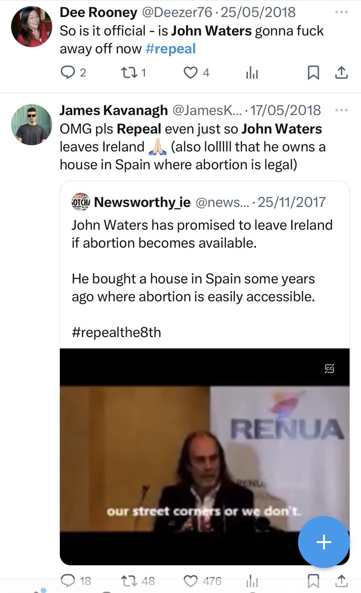 John Waters said he’d move to Spain if we #RepealedThe8th

Not alone did he not move, he’s standing for election

Sit down ya long haired fraud