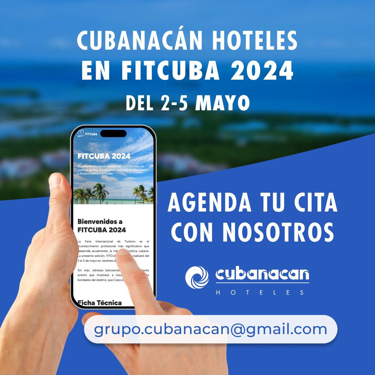 🦩¿Estarás en #FITCuba2024? Agenda tu cita con nosotros desde ahora 

Los mejores destinos, experiencias y hoteles de #Cuba al alcance del turismo nacional e internacional 🙌  

#CubanacanHoteles #HotelesEnCuba #CubaTravel #CubaUnica #TripToCuba #HazloRealHazloUnico #ViajarACuba