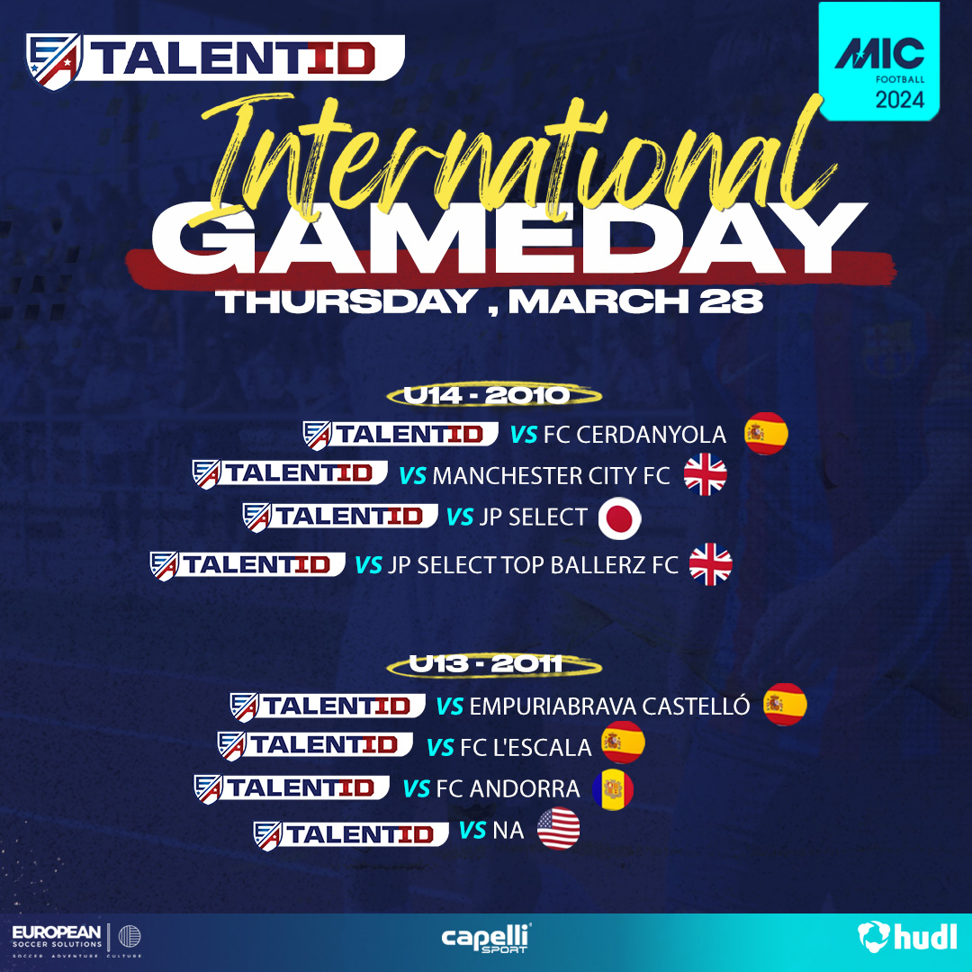 🌟 Read for Day 2 of the #MICFootball 2024 ⚽️🔥 Our EA Talent ID teams are geared up and ready to showcase their skills on the field. ⚡️⚡️⚡

#EveryGameCounts #EATalentID #EATalentIDMIC24