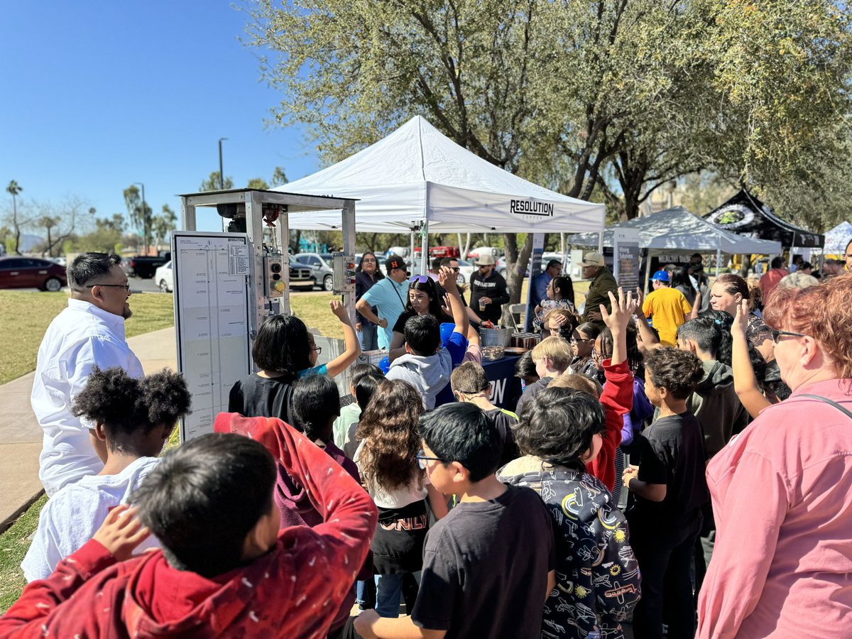 seppala_bryan's tweet photo. Great turnout today at the @azmining Mining Day at the Capitol 2024! Your @resolutioncu team was out in full force to engage with legislators, students, and suppliers. Our underground model was a big hit and Superior High School even made an appearance! #CopperStrong #AzMining https://t.co/xP0hvI5Upf