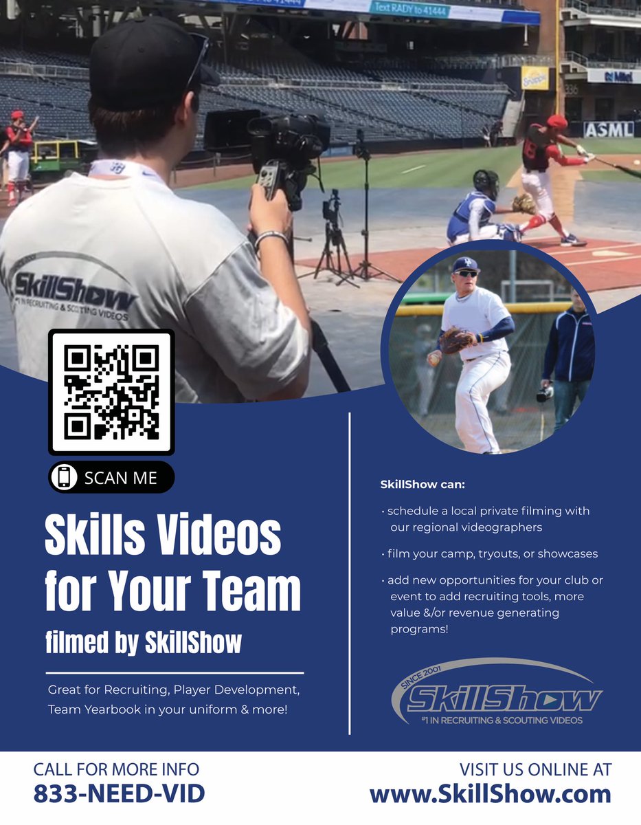 SkillShow is the leader in baseball & softball video editing and video services for college recruitment and we can help you take the next step in your baseball or softball career. #ShowYourSkills #baseball #football #sports #film #college #collegetips #collegerecruiting