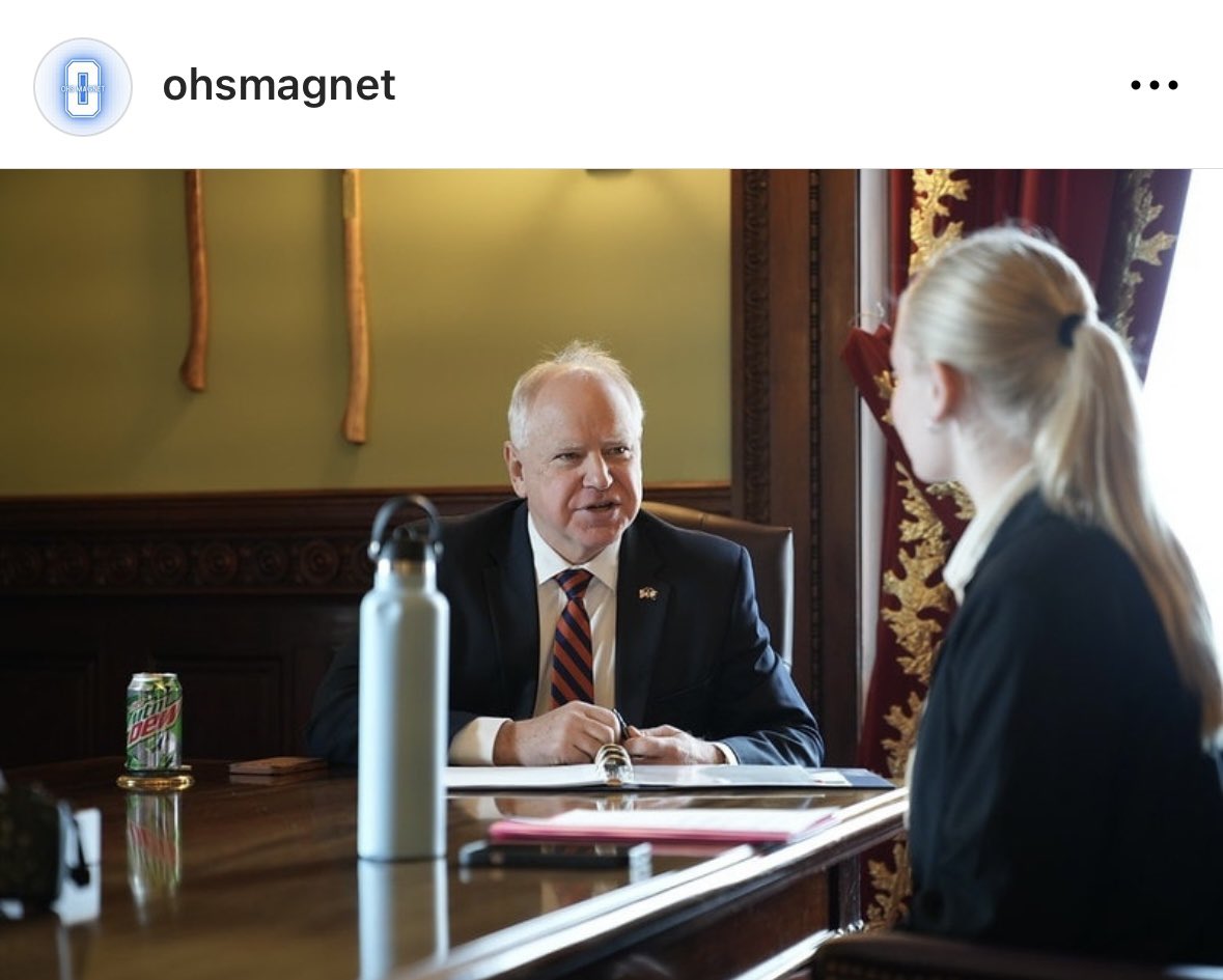 Gov. Tim Walz delivered the state of the state from Owatonna High School this week. The address, delivered in the building opened this fall, focused on the importance of education. Magnet editor Norah Sletten followed the story. Read her coverage <a href="/ohsmagnet/">OHS MAGNET</a>