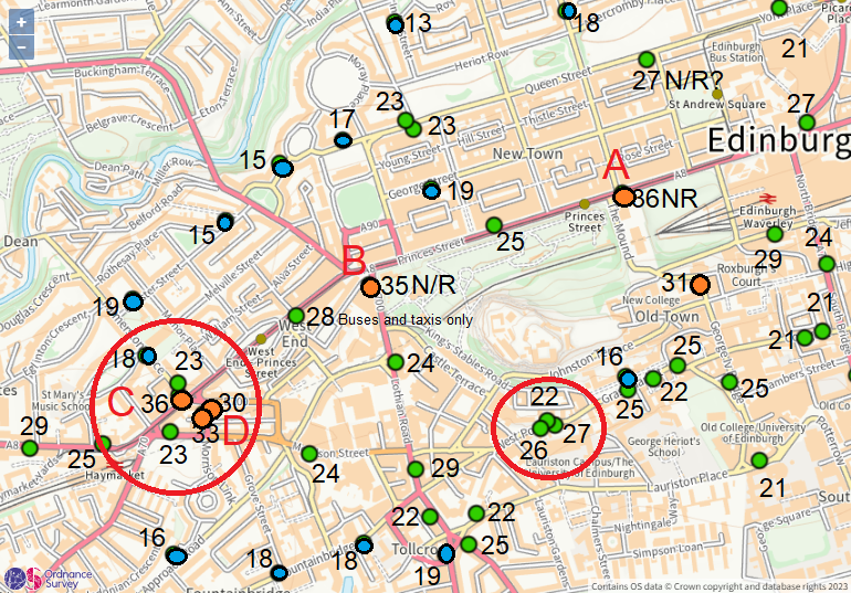 Edinburgh Council: '...reducing the number of polluting vehicles in the city centre, our #LowEmissionZone will improve air quality'

BUT - some of the highest pollution is just outside the LEZ, in Haymarket.  Modelling predicts that pollution might increase on the LEZ boundary.