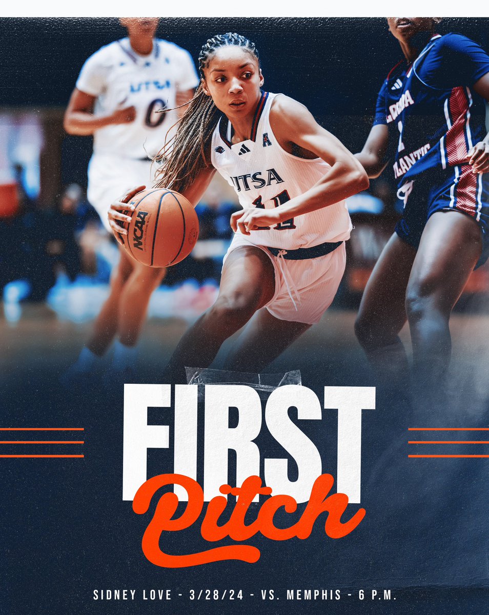 UTSA Softball (@utsasoftball) on Twitter photo Catch Sidney Love of the <a href="/UTSAWBB/">UTSA Womenโs Basketball</a> team throwing out the ceremonial first pitch on Thursday at 6!
#BirdsUp ๐ค | #LetsGo210 | #PluckEm ๐ชถ Catch Sidney Love of the <a href="/UTSAWBB/">UTSA Womenโs Basketball</a> team throwing out the ceremonial first pitch on Thursday at 6!
#BirdsUp ๐ค | #LetsGo210 | #PluckEm ๐ชถ