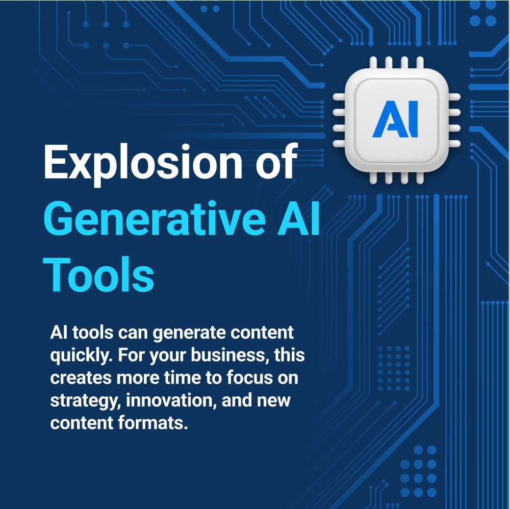 Scorpiondotco's tweet photo. In 2024, AI is revolutionizing the way businesses create content. Discover three key trends shaping this landscape. ⁠
#ArtificialIntelligence #ArtificialIntelligenceMarketing #ContentMarketing ⁠ https://t.co/UlCSnyibZU