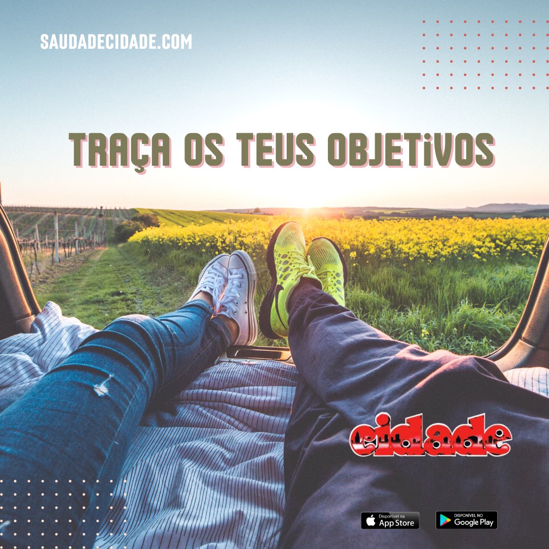 SaudadeCidade's tweet photo. Traçar objetivos é abrir as portas para o futuro, com determinação e visão. #viveintensamente #saudadecidade https://t.co/zAQjh0jbQ9