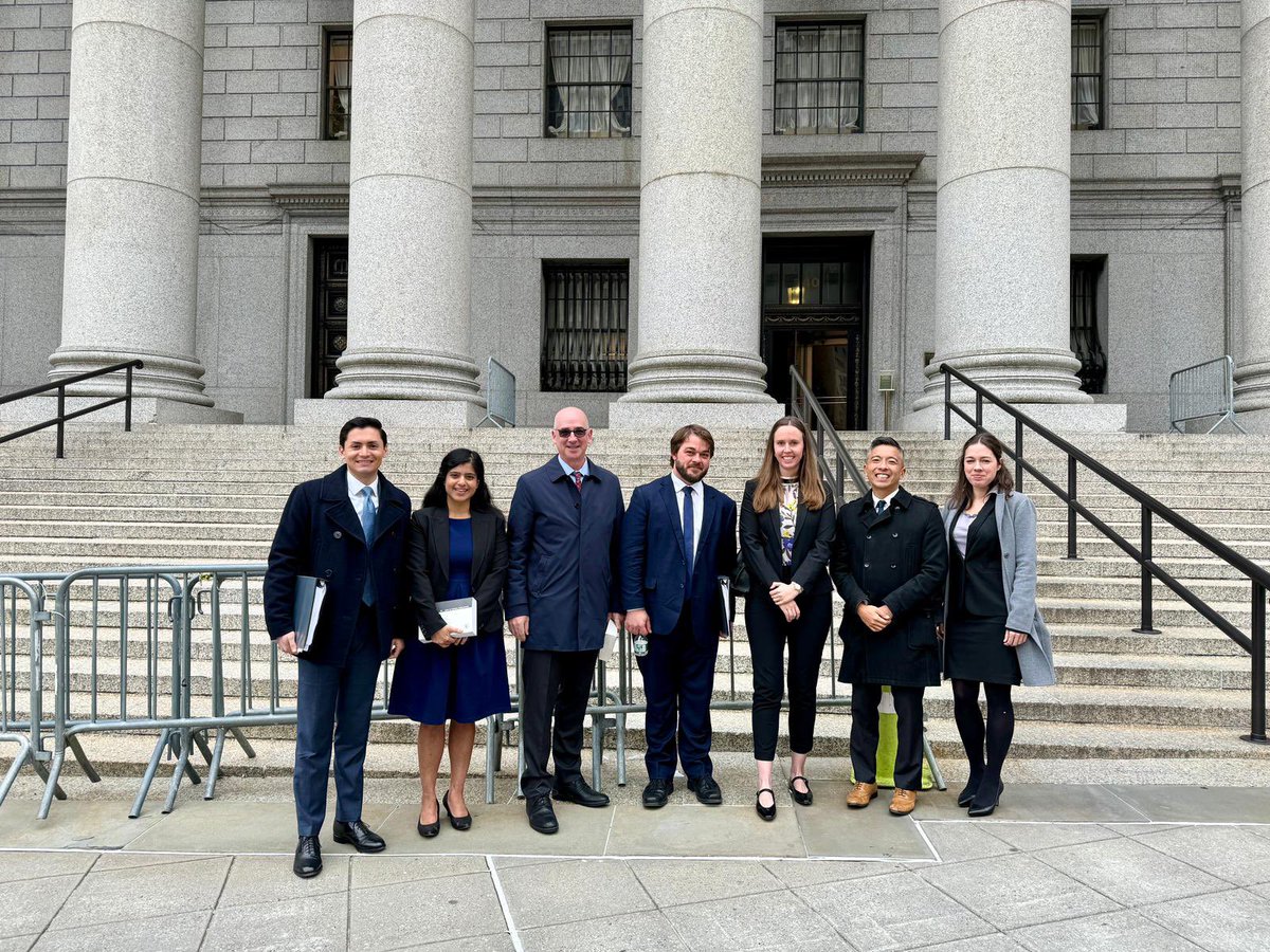 dfarrellbryan's tweet image. So proud of our @WiracYls clinic team - huge congrats to Ben and Charlotte for representing our client in oral argument in the 2nd Circuit today!