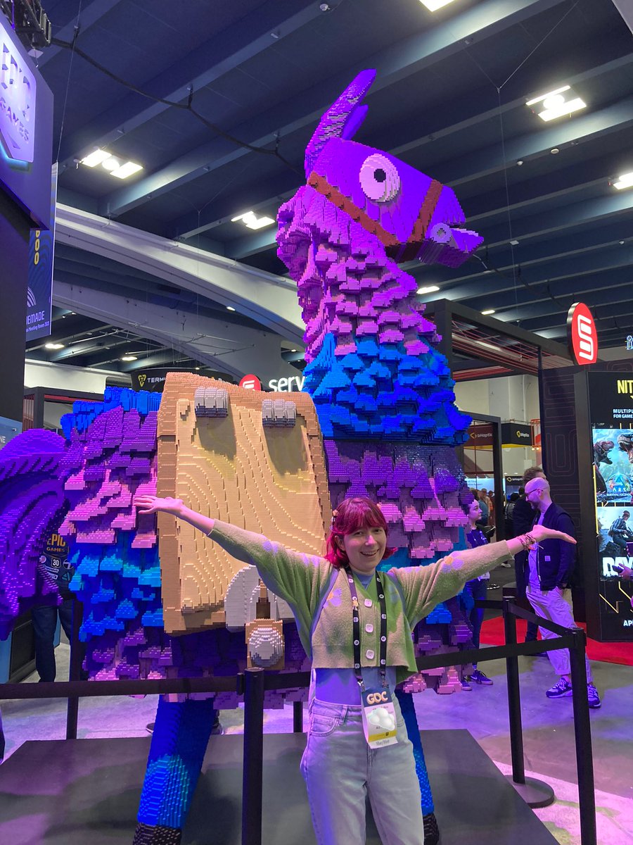 devirtualizing's tweet image. belated GDC posting - was amazing to meet so many inspiring people &amp;amp; catch up with friends (and loot llamas 😆)!! ✨
