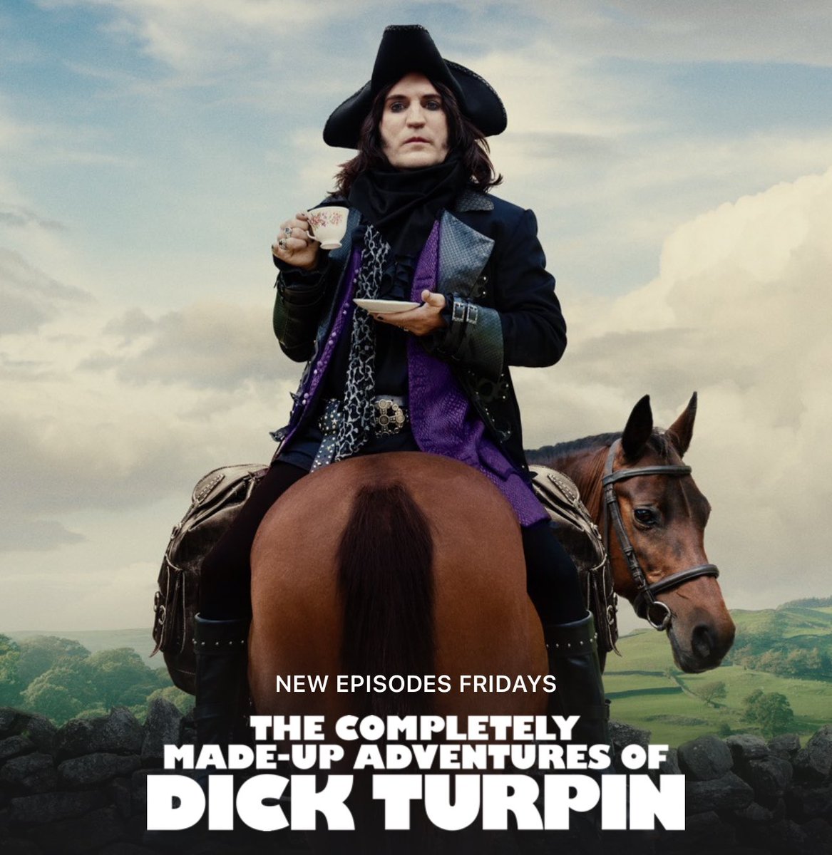 Turns out I’ve been waiting for this. Blackadder meets Mighty Boosh meets Ghosts, with knitted balaclavas, tight leather trousers and cups of herbal tea. Thank you <a href="/noelfielding11/">noel fielding</a> et al! <a href="/AppleTV/">Apple TV</a>