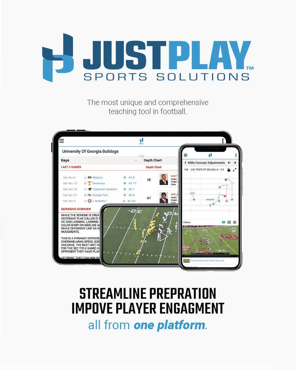 Spring Football is right around the corner! @justplayfb helps you teach your players and keep them engaged through the entire installation process Reach out today! 🏈👉justplaysolutions.com/football #TXHSFBCHAT