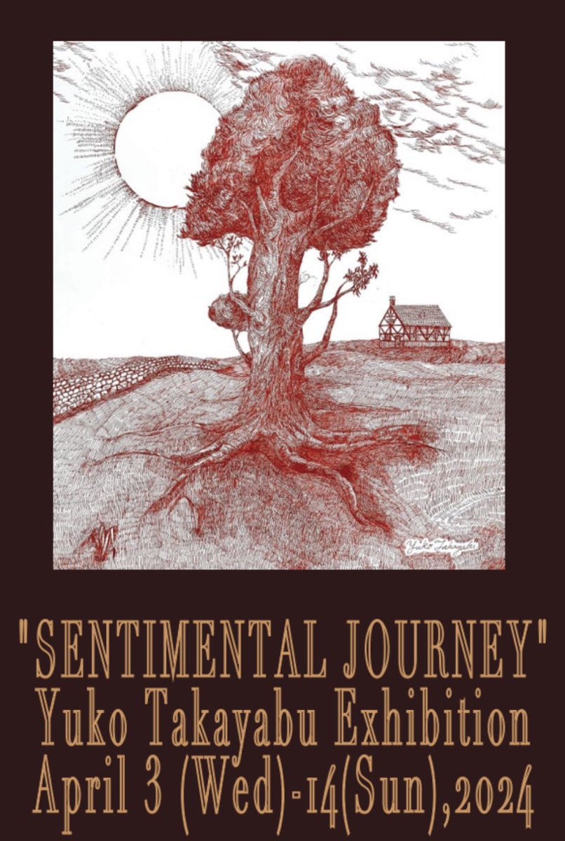 ArtworksYuko's tweet photo. Yuko Takayabu Exhibition 
“SENTIMENTAL JOURNEY”
STRIPED HOUSE GALLERY 
5-10-33-3F, Roppongi, Minato-ku, Tokyo 106-0032 
April 3(Wed)-April 14(Sun), 2024
11:00-18:30 (-17:30 Last day)
#art #exhibition #drawing #gallery #artist https://t.co/0SpQ9WoNzy