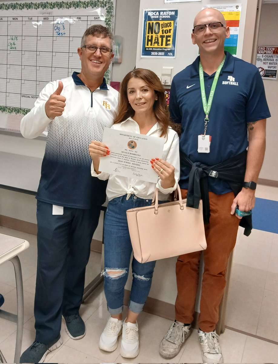ACEofBocaHigh's tweet photo. We have another High School Diploma recipient. Way to go Silvia! @servos @ACEofPBC #GetThereYourWay #FDOE #HighSchoolDiploma https://t.co/2tIMwq8igr