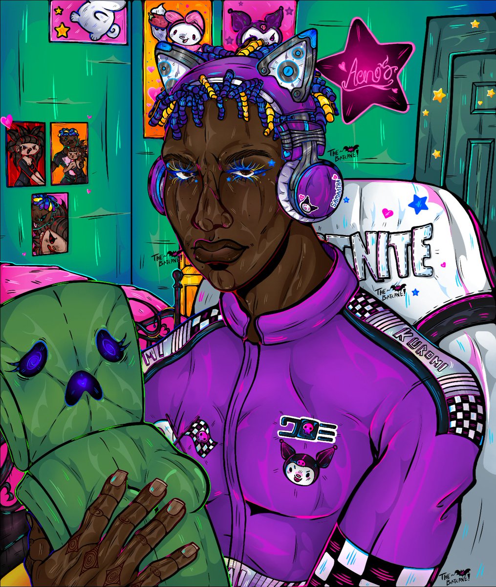 Vampire_Vlood's tweet photo. 🎉 Made a drawing for my boyfriend. (The creeper is an inside joke) #commissionsopen #tradgothoc #traditionalgothoc #poccharacter #pococ #LGBToc #LGBTcharacter #LGBToriginalcharacter #mexicanartist #nativeamericanartist #pocartist #poc #pocart https://t.co/Ap18DIcXET