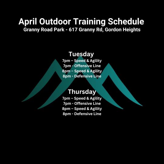 Glad to announce our outdoor schedule moving forward!! Let’s get ready for the season fellas.