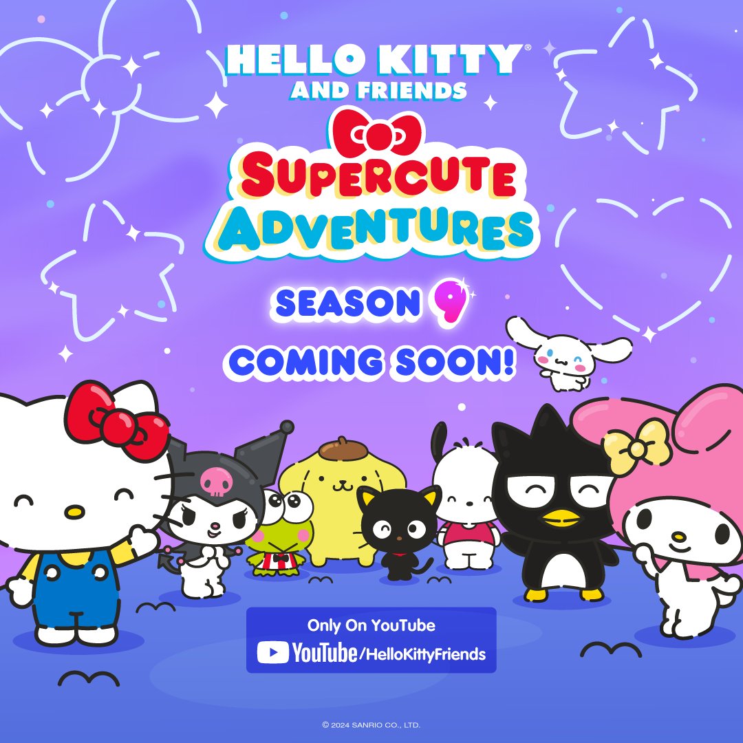 Get ready for a new season of Hello Kitty and Friends Supercute Adventures! 🌷💗 Stay tuned for the Season 9 trailer this Friday✨⁠