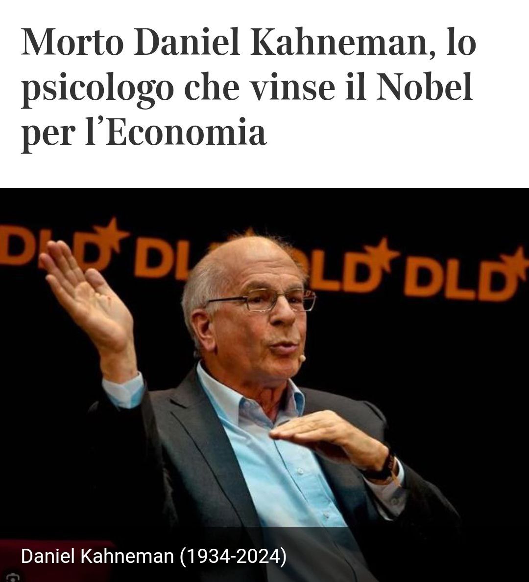 Nobel per L'ECONOMIA a uno psicologo E io appena parlo rompete er 🥒