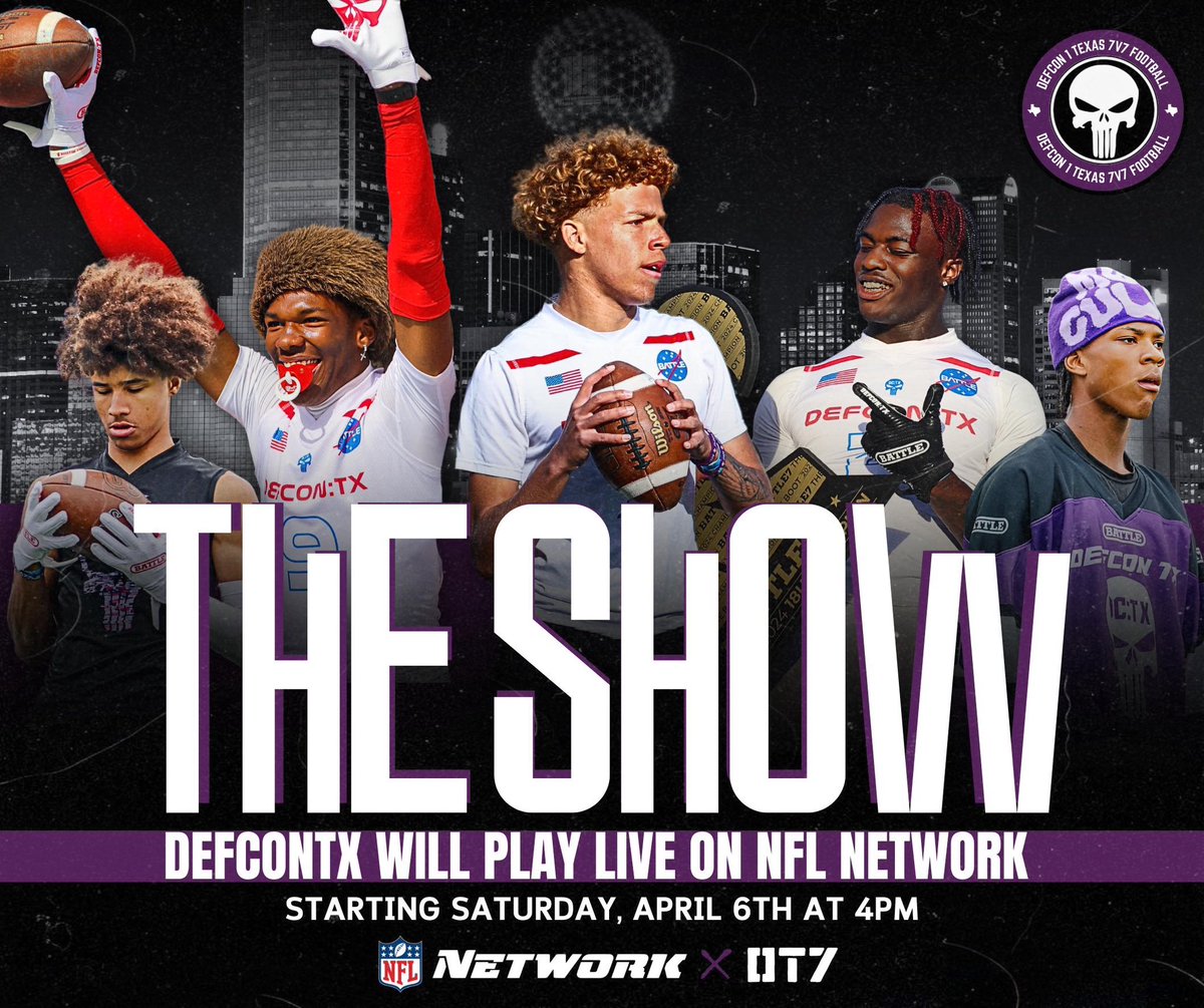 🚨BREAKING NEWS: We will be playing live on NFL Network & NFL +, Starting on Sat. 4/6 @ 4pm!🚨 @coach9cg @RIMFIT1 @kcolesports @MadeByDylan1 @dt2ten @samspiegs @On3Recruits @On3sports @overtime @nflnetwork @2MGE_ @MikeRoach247