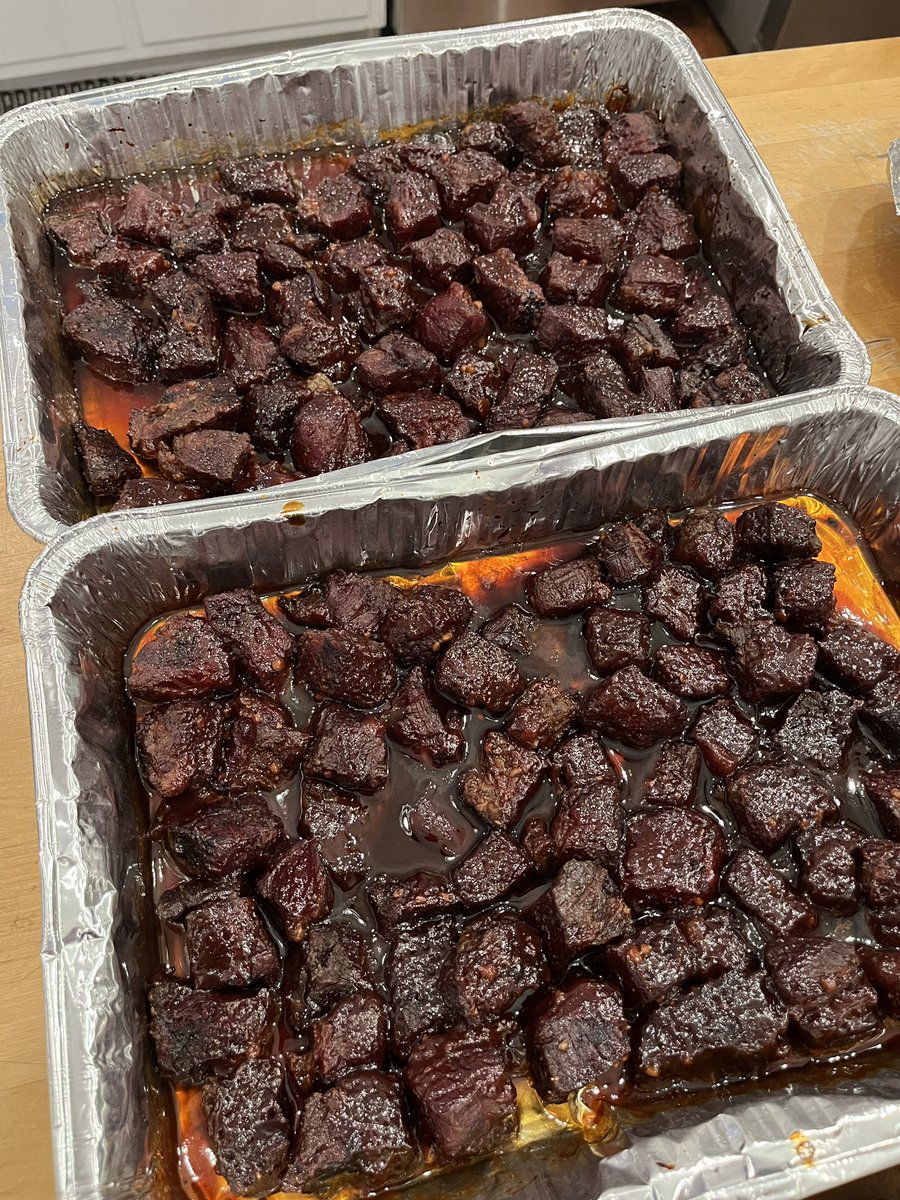 johnbradley34's tweet image. Poor man’s burnt ends off the Recteq