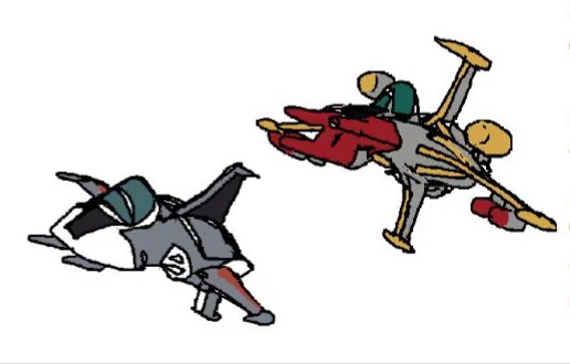 #見た人もなにか無言で戦闘機を上げる 