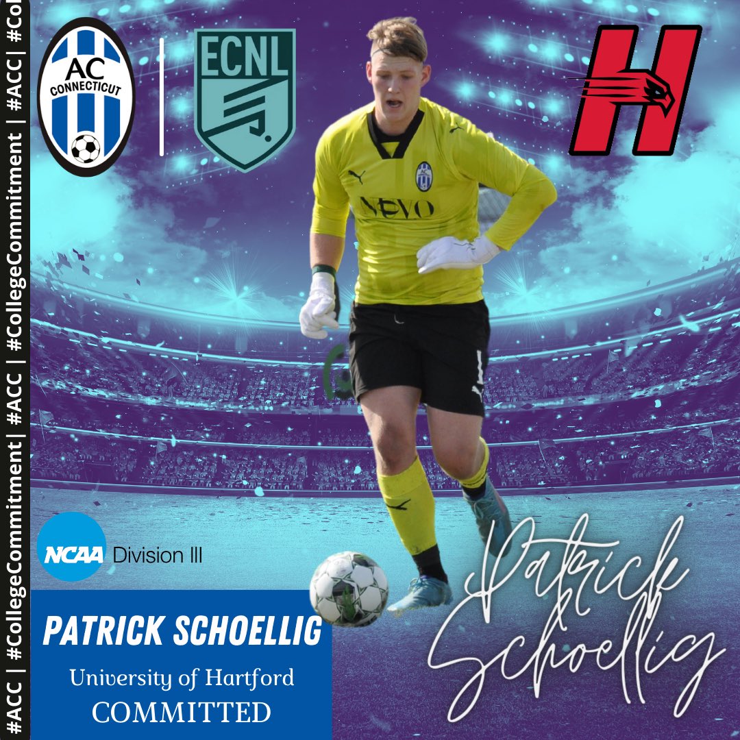 Congratulations to Patrick Schoellig who recently announced his commitment to continue his academic & athletic career at @HartfordMSOC. #ACC | #Path2Pro | #ECNL | #USLAcademy | #CollegeCommitment | @ECNLboys | @USL_Academy