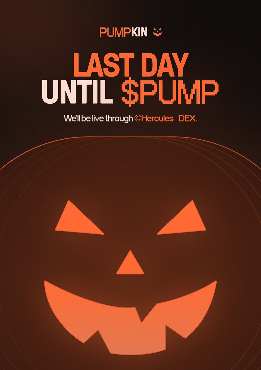 T-1 Days

Prepare your $METIS for $PUMP IDO <a href="/TheHerculesDEX/">Hercules 🌿</a> 

🎃🎃