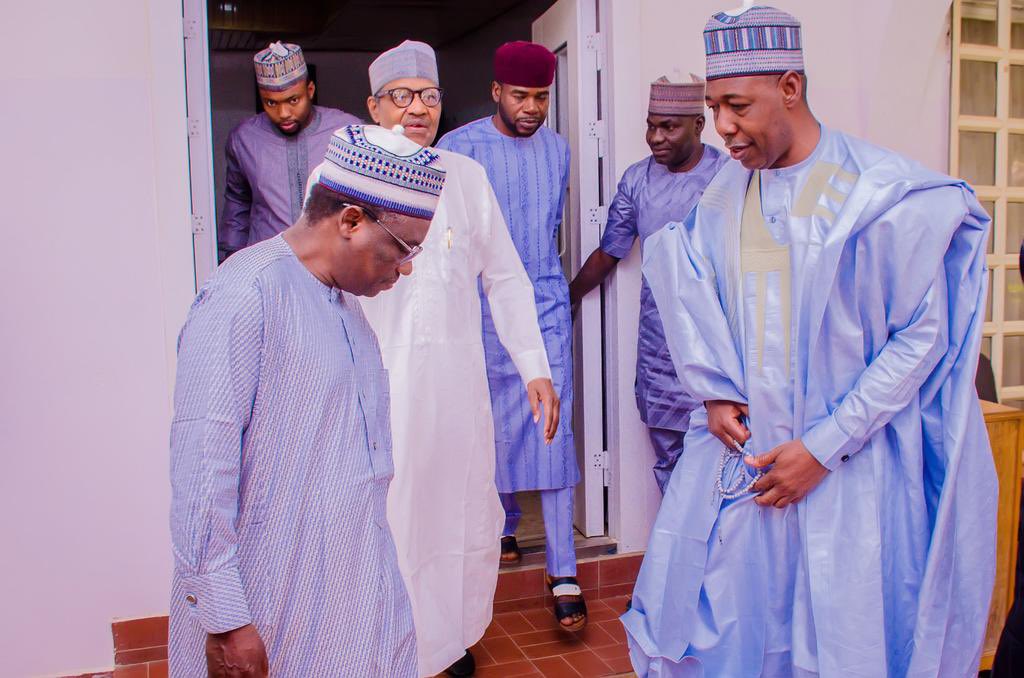 His Excellency Muhammadu Buhari yesterday, received Borno State Governor Professor Babagana Umara Zulum at his residence in Daura, Katsina State.