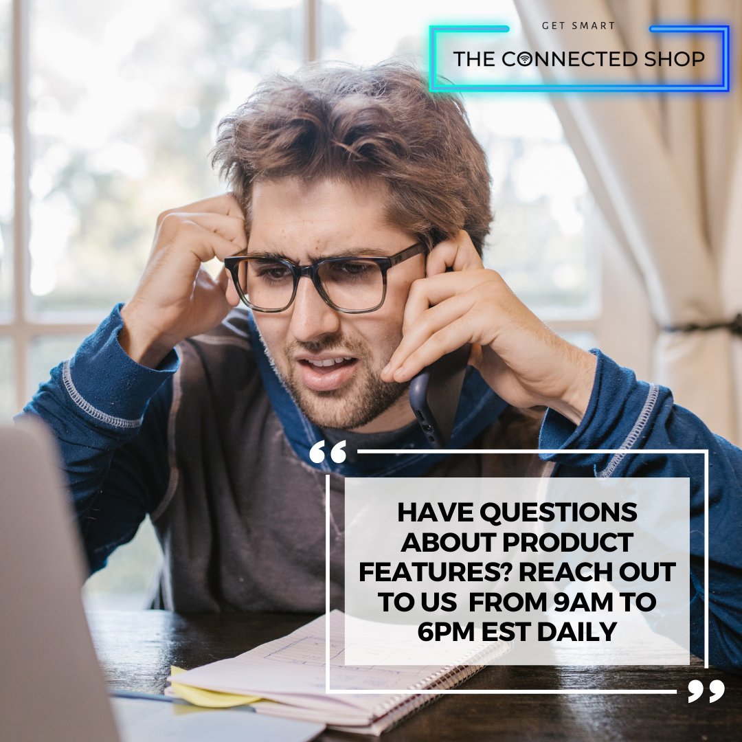 Whether you're curious about functionalities, specifications, or anything in between, our dedicated team is just a call away. 📞 Reach out to us daily from 9 AM to 6 PM EST.

Visit: theconnectedshop.com

#TheConnectedShop #CustomerSupport #ProductFeatures