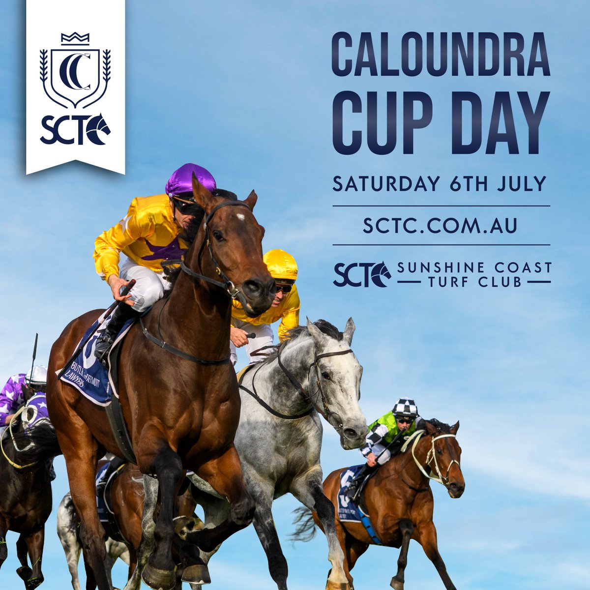 🏇🏻🏆️Horse racing aficionados, social butterflies, or anyone seeking a distinctive day out, get ready for a Caloundra Cup Day on Sat 6 July brimming with the spectacle of racing, music, fashion, and fun! 🎟️sctc.com.au/event/caloundr… ⁠⁠ ⁠ #caloundracupday #sctc #scturfclub