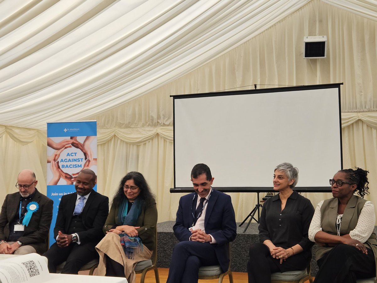 Great #ActAgainstRacism launch event today @ St Matthews Healthcare with @DrShahidLatif @DrLadeSmith @apksachar @adave_NHS and others. Leading the way in taking action using @rcpsych Tackling racism guidance bit.ly/49ul7S1