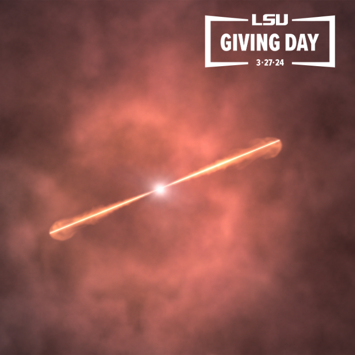 #LSUGivingDay24 For 50+ years, our scientists @lsuphysastro have advanced space exploration, uncovering new knowledge and pushing boundaries, like discovering the BOAT—Brightest Of All Time—gamma-ray burst. Learn more: lsu.edu/mediacenter/ne… 🎁 GeauxGive givingday.lsu.edu/pages/college-…