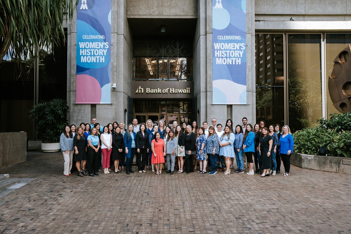 As we celebrate #WomensHistoryMonth, we shine a spotlight on the incredible women of Bank of Hawaii and the trailblazers of our #WomenInspired Employee Resource Group. Their dedication to personal and #ProfessionalGrowth inspires us every day.