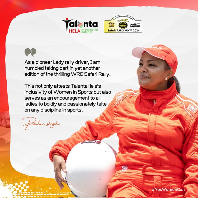 KenyaWeWant_'s tweet photo. Cometh The Hour, Cometh The Lady
Ever Seen a woman race, find out in Naivasha. Tembea Kenya๐ฐ๐ช #YesWomenCan
#WRCSafariRally2024 @moyasa_ke @talantahela @SafariRallyWRC @wrcsafarirally https://t.co/qisCPoUmIw