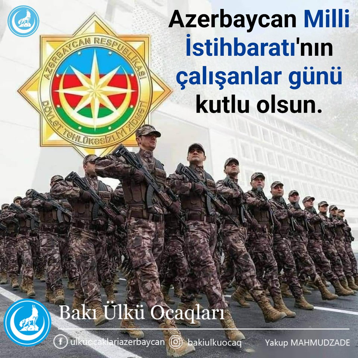 28 Mart 1918 #DövlətTəhlükəsizlikXidməti -Azerbaycan Milli İstihbaratı'nın (Devlet Güvenlik Hizmeti) çalışanlar günü kutlu olsun #ÜlküOcakları #ÜlküOcaqları #BakıÜlküOcaqları #TürkDünyası #MilliyetçiHareketPartisi #MHP #Türkİslam #Türk #Ülkü #Azerbaycan #Türkiye #Azərbaycan #DTX