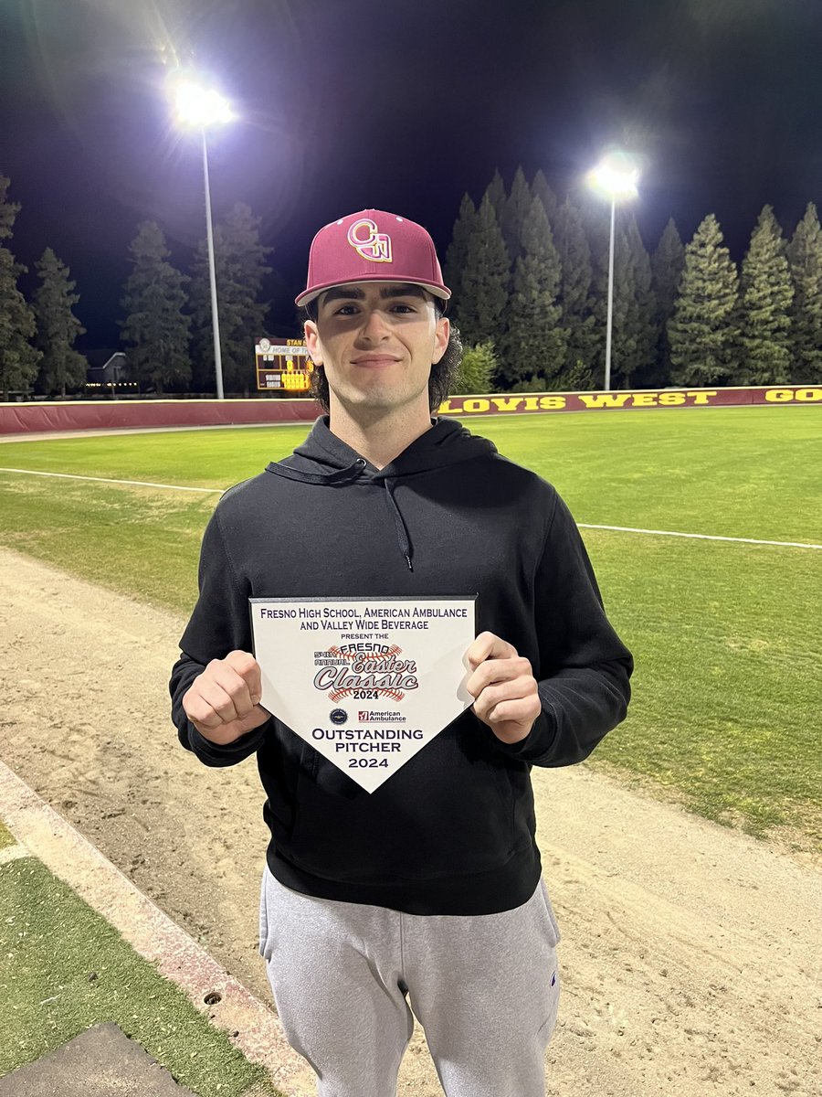 Clovis West Baseball (@cw_hardball) on Twitter photo Congrats to <a href="/tylerpatrick_9/">Tyler Patrick</a> on being named Outstanding Pitcher of the <a href="/easterclassic/">FresnoEasterClassic</a> π¦
π¦
Congrats to <a href="/tylerpatrick_9/">Tyler Patrick</a> on being named Outstanding Pitcher of the <a href="/easterclassic/">FresnoEasterClassic</a> π¦
π¦