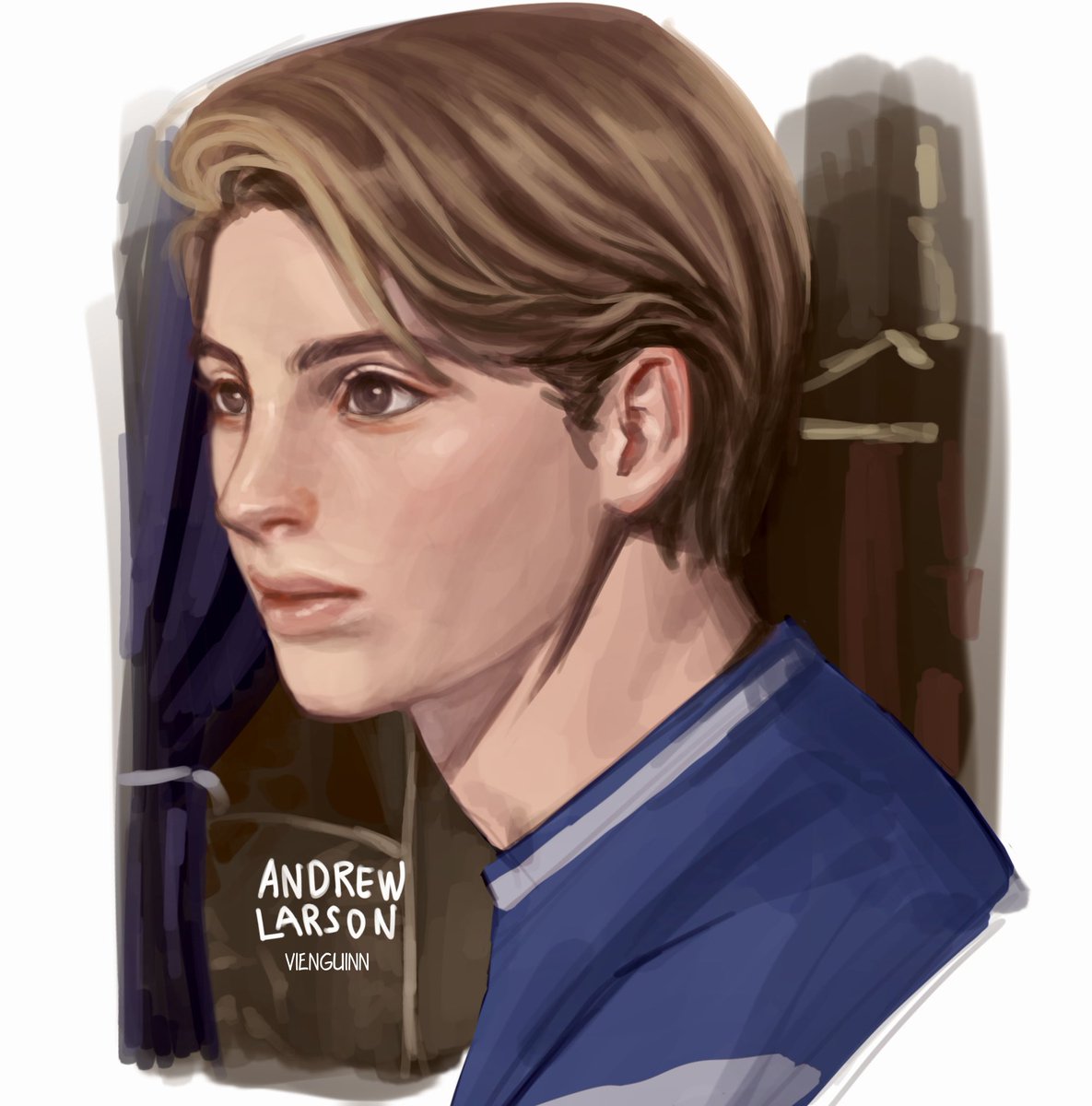 vienguinn's tweet photo. Suddenly wanted to draw him #AndrewLarson #HogwartsLegacy https://t.co/gTLor26nVR