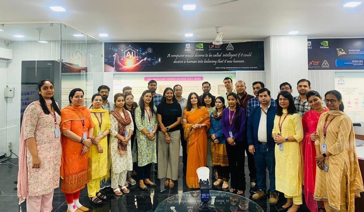 Kiet_edu's tweet image. A five-day #Faculty_Development_Program was held from March 19th to March 23rd, by the #NVIDIA_GXA100 #SUPERCOMPUTING_Lab at KIET.
#KIETGroupofInstitutions #KIETGZB #kietengineeringcollege #KIET #AKTU #AICTE