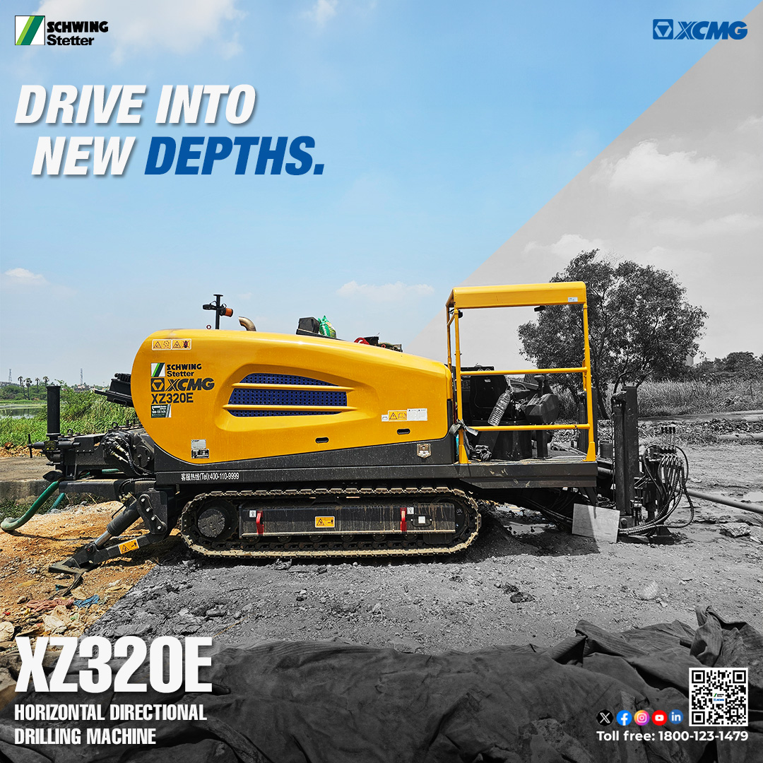 Dive into new Depths with SCHWING- XCMG's Horizontal Direction Drilling Machine
XZ320E is Crafted with the ability to revolutionize drilling capabilities. 
.
.
#SCHWINGStetterIndia #XCMG #XCMGIndia #XCMGGroup #Underground #drilling #drill #telecom #telecomunication #gaspipeline
