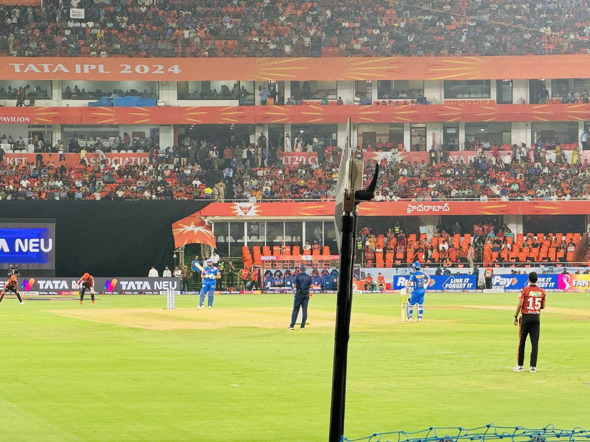 Witnessed the record - breaking total of 277/3, the power-hitting masterclass by Travis Head, Abhishek Sharma, Heinrich Klaasen, and Aiden Markram, and the overall dominance of SRH's batting lineup. Being able to experience the highest ever scoring T20 game was such a bliss !