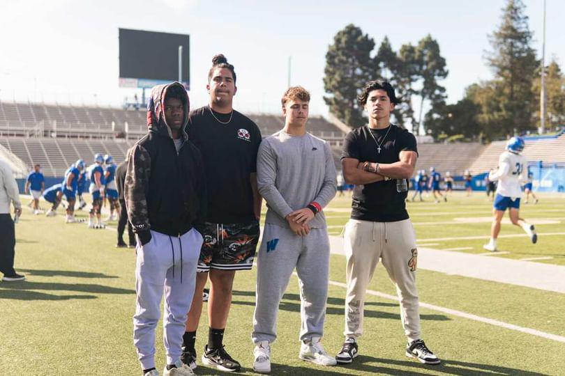 I want to give a huge thanks to @legendarydreems for this un-official visit and letting us watch spring practice!! @SanJoseStateFB @ken_niumatalolo @JohnEstes55 @westernpioneer1 @CoachDavidsonWH