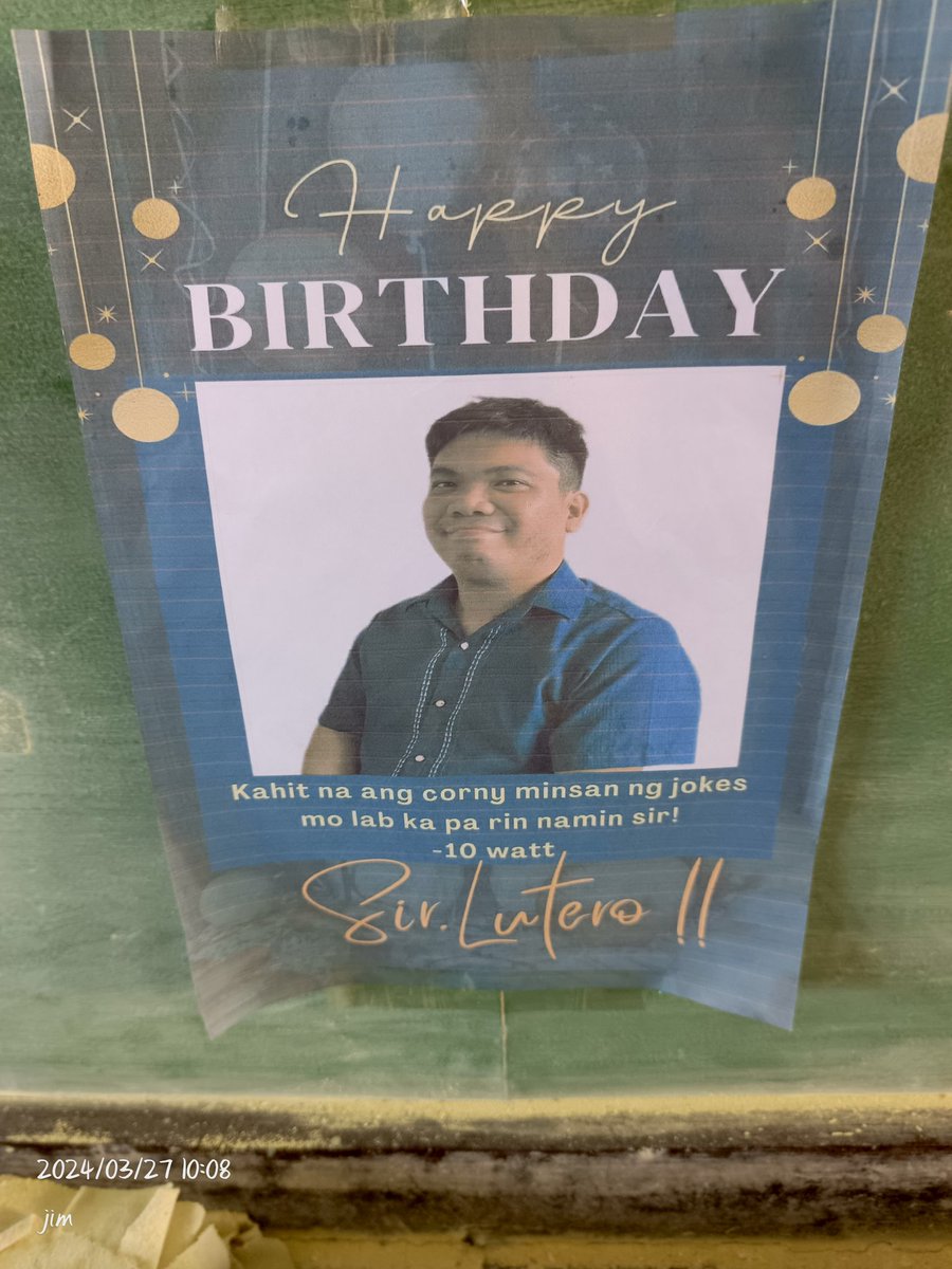 jmdlutero's tweet photo. Birthday Celeb. Thanks be to God for 30th year https://t.co/moiSfwEf08