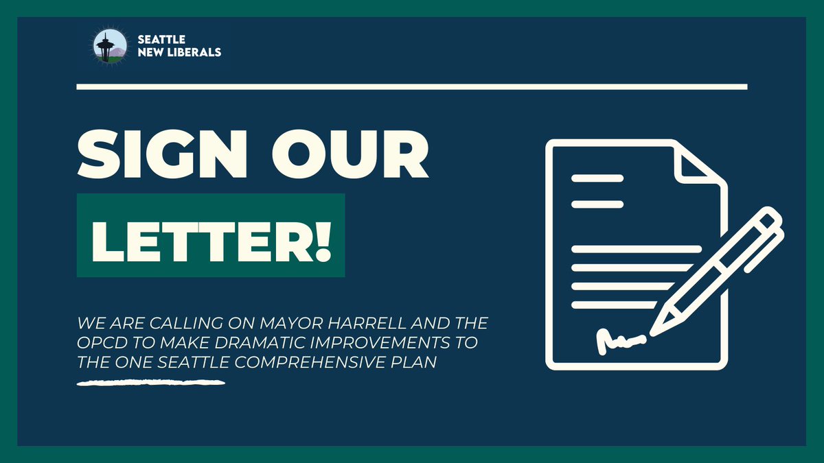SEANewLiberals's tweet photo. We are calling for immediate action by @SeattleOPCD and @MayorofSeattle to dramatically improve the #OneSeattle Comprehensive Plan.

Sign our petition now! Seattle demands better!
https://t.co/nD8bA3Cs11 https://t.co/A25rFI7TfJ