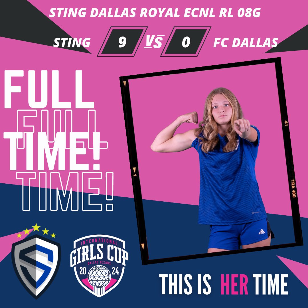 Starting off strong with a W!! Our next game is tomorrow at noon! @NickSoutar @StingSoccerClub @DallasGirlsCup @ImYouthSoccer @PrepSoccer @PrepSoccerTX @ImCollegeSoccer