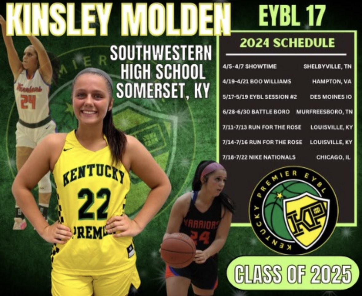 My schedule for my last summer ball season with <a href="/KentuckyPremier/">Kentucky Premier EYBL</a> 💚💚