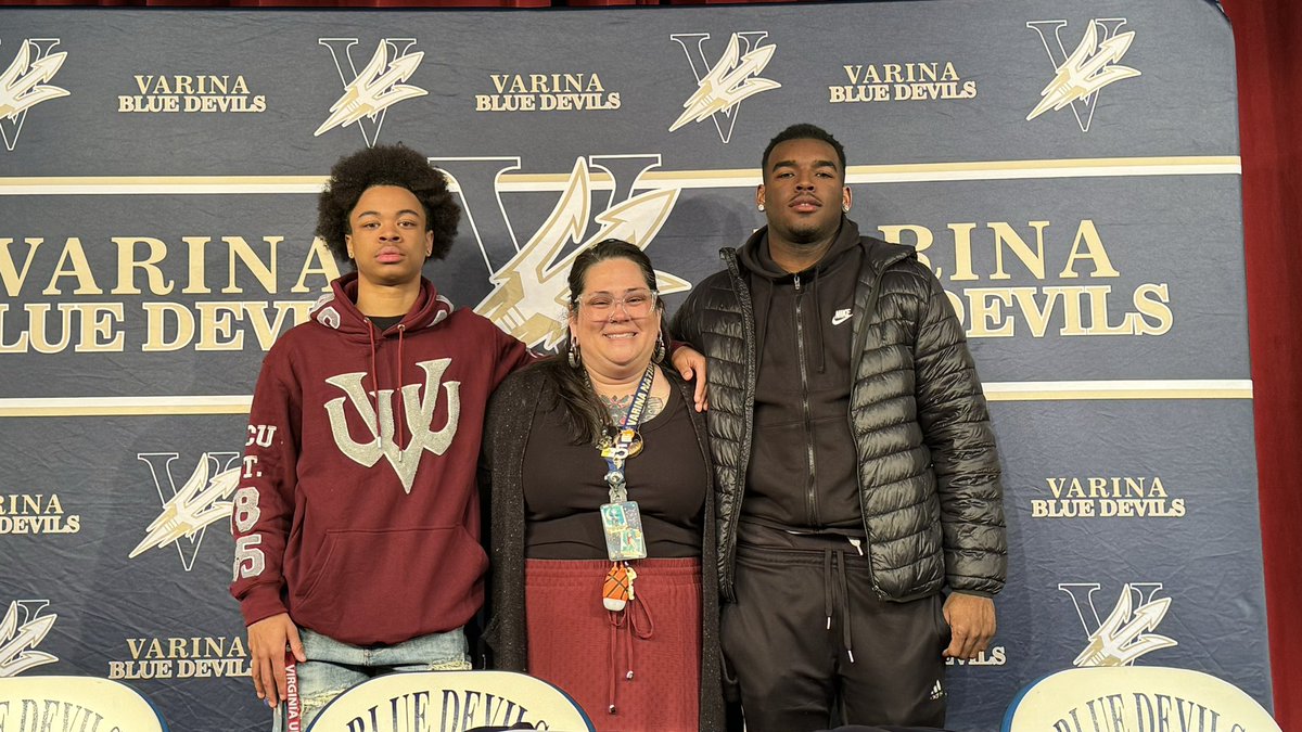 My dudes, <a href="/KjWyche2/">Kennard Wyche Jr</a> and <a href="/MaliCosby/">Mali Cosby</a>, signed their letters of intent today. 

KJ is headed to Virginia Union and Malachi is headed to Ferrum. They’re both so deserving and I’m so proud of them!