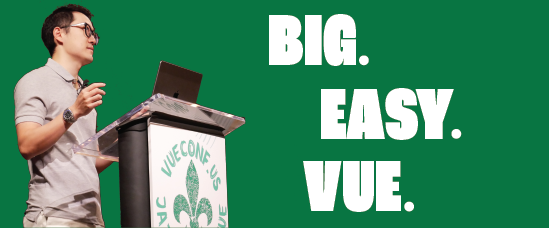 #Vuejs devs! Late passes for Vueconf go on sale on Monday, April 1, so register now and pay less.   

Jus' saying...  

May 15-17  New Orleans (The Big Easy) 
Vueconf.US
BIG. EASY. VUE.