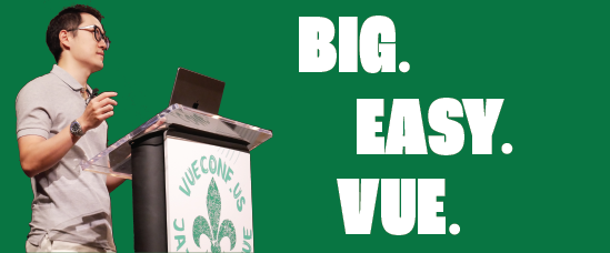 #Vuejs devs! Late passes for Vueconf go on sale on Monday, April 1, so register now and pay less. Jus' saying... May 15-17 New Orleans (The Big Easy) Vueconf.US BIG. EASY. VUE.