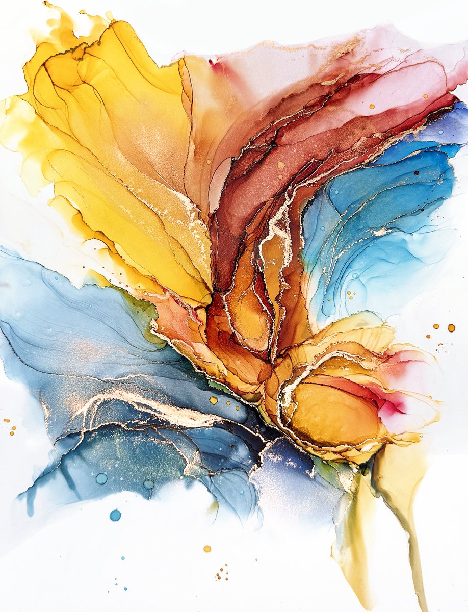 Love how <a href="/mariinksarts/">Mari Inks Arts |</a> brings the radiant energy w/ her alcohol inks #art  😍🥰

#WomensHistoryMonth
#WomenWednesday

#ArtWins
💗🎨
