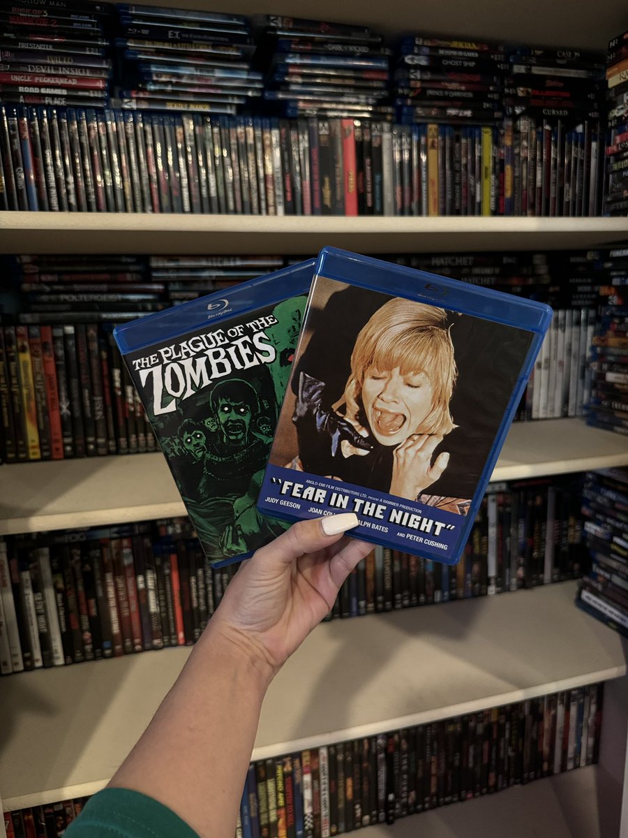 New additions to the collection! 😱 #collector #blurays #hammerhorror #horrorfan @Shout_Studios