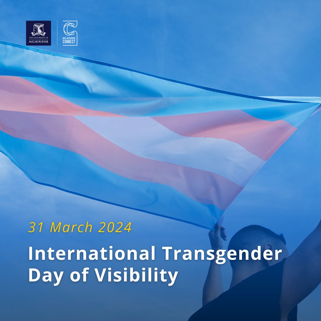 Sunday 31 March is Transgender Day of Visibility. We proudly support our trans & gender diverse community, and acknowledge that respectful behaviours are foundational to support their visibility with safety. Learn about @UniMelb commitments ↓ about.unimelb.edu.au/diversity-incl…