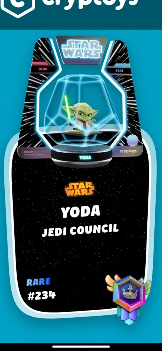 OhSayCanUTweet's tweet photo. All 3 Cryptoys Yoda rarities in one post. Yoda is probably the most iconic character in the @starwars universe, regardless of the platform. 
@veve_official 
@DisneyPinnacle 
@Cryptoys 
@EveryAndAnyWhere
🔥💯👀 https://t.co/KqX5wv9kx5